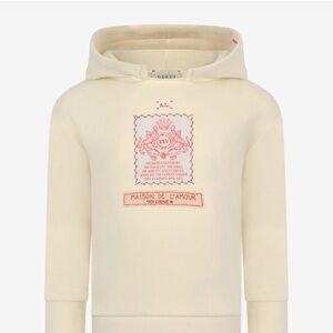 Gucci Cream Hoodie with Red Print